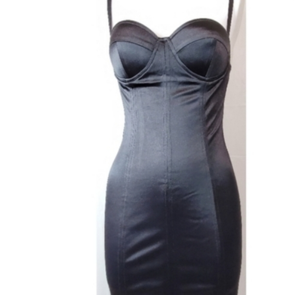 Blāshe black spaghetti strap dress